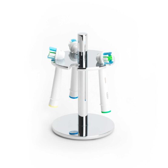 Zahnbürstenhalter ELECTRIC AVENUE Chrom mit Zahnbürstenköpfe