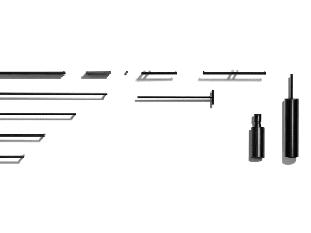 Serienbild Mikado in Schwarz matt von Decor Walther