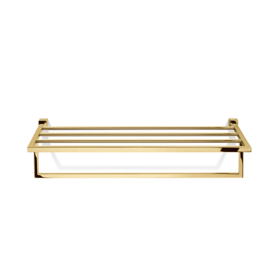 Konsolenhandtuchhalter aus Messing vergoldet in Gold von Decor Walther aus der Serie CORNER