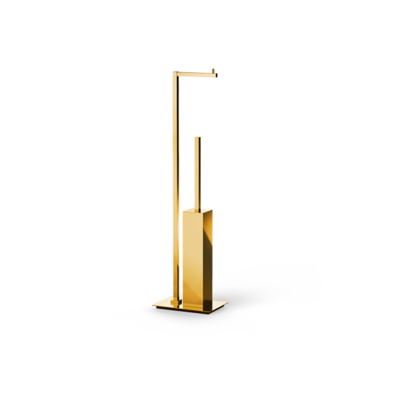 WC Garnitur aus Messing vergoldet in Gold von Decor Walther aus der Serie CORNER