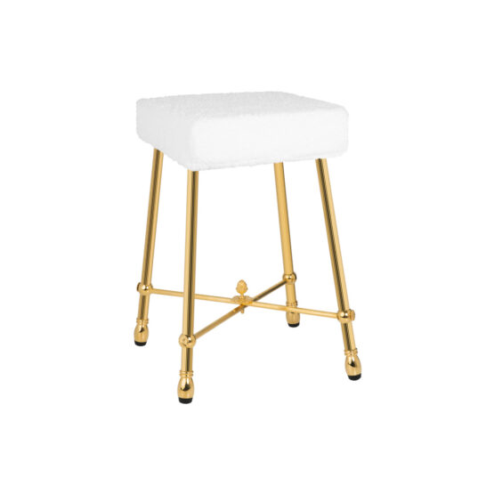 Luxus bathroom stool made of Brass in Gold from the FS01 series by Cristal & Bronze