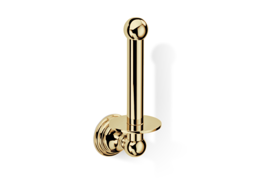 Brass Spare Toilet Roll Holder in Gold by Decor Walther from the Classic series