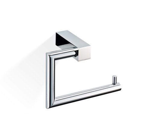 Brass Toilet Roll Holder in Chrome by Decor Walther from the Bloque series