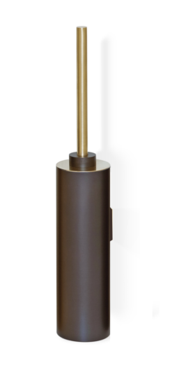 WC-Bürstengarnitur aus Messing in Dunkelbronze und Gold matt von Decor Walther aus der Serie Century