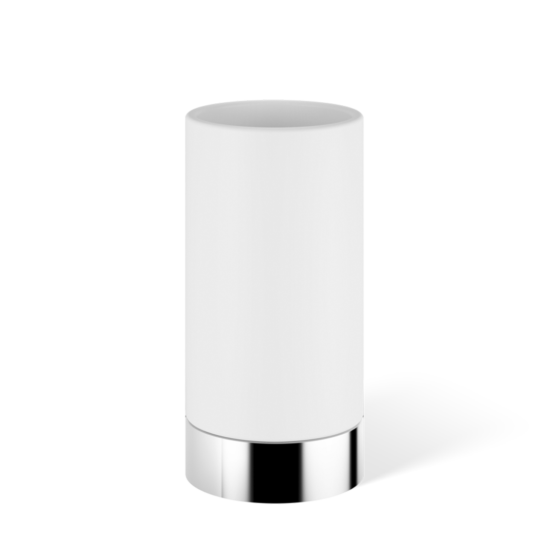 Brass and Solid surface Tumbler in Chrome by Decor Walther from the Century series