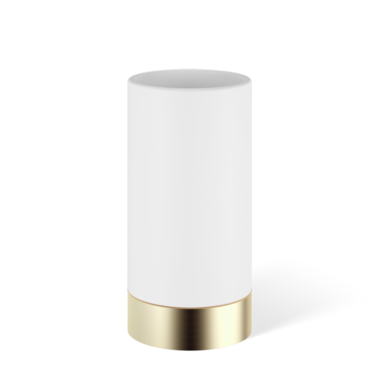 Brass and Solid surface Tumbler in Gold matt by Decor Walther from the Century series