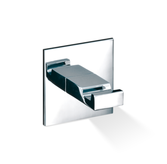 Brass Self Adhesive Towel Hook in Chrome by Decor Walther from the Brick series