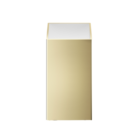 Zahnputzbecher aus Messing in Gold matt von Decor Walther aus der Serie Cube