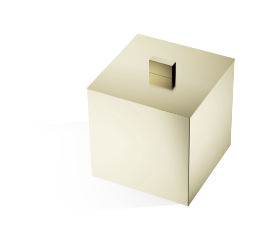 Aufbewahrungsbox aus Messing in Gold matt von Decor Walther aus der Serie Cube