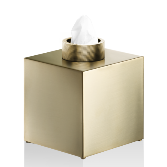 Papiertuchbox aus Messing in Gold matt von Decor Walther aus der Serie Club