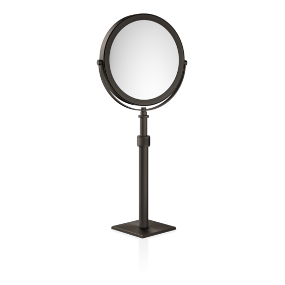 Brass Makeup Mirror in Dark bronze by Decor Walther from the Cube series