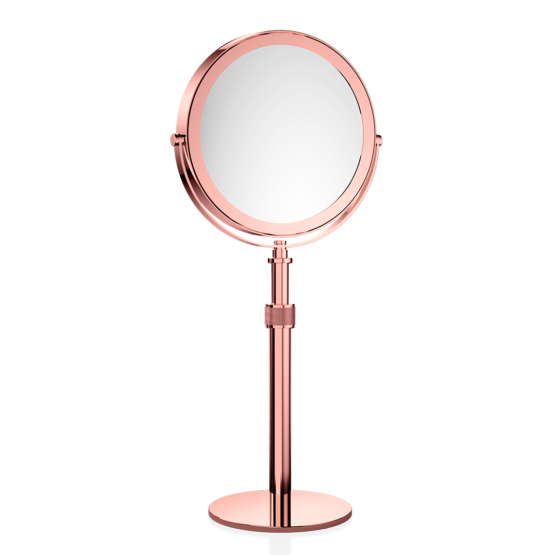 Brass Makeup Mirror in Rose gold by Decor Walther from the Club series