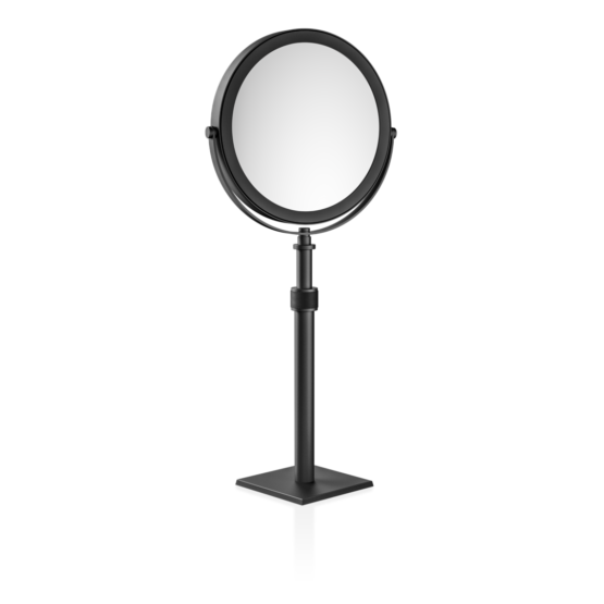 Brass Makeup Mirror in Black matt by Decor Walther from the Cube series