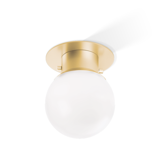 Brass Ceiling Light in Gold matt from the bathroom lighting by Decor Walther