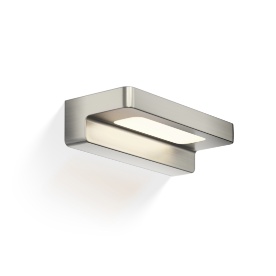 Brass Wall Light in Nickel satin from the bathroom lighting by Decor Walther