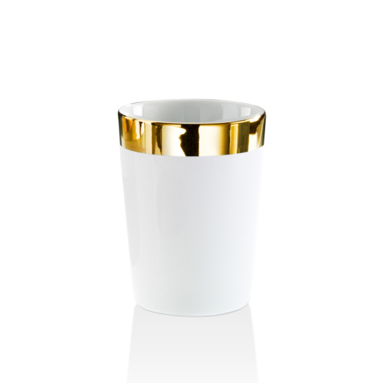 Tumbler made of Porcelain in Gold glossy by Decor Walther