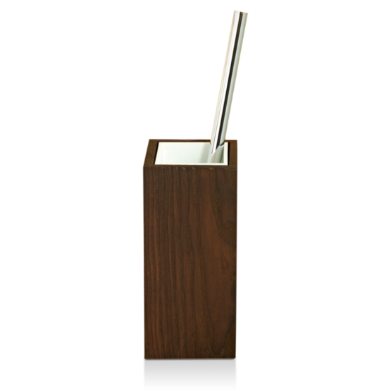 Toilet Brush Holder made of Wood in Dark by Decor Walther
