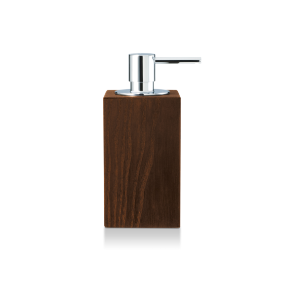 Soap Dispenser made of Wood in Dark by Decor Walther